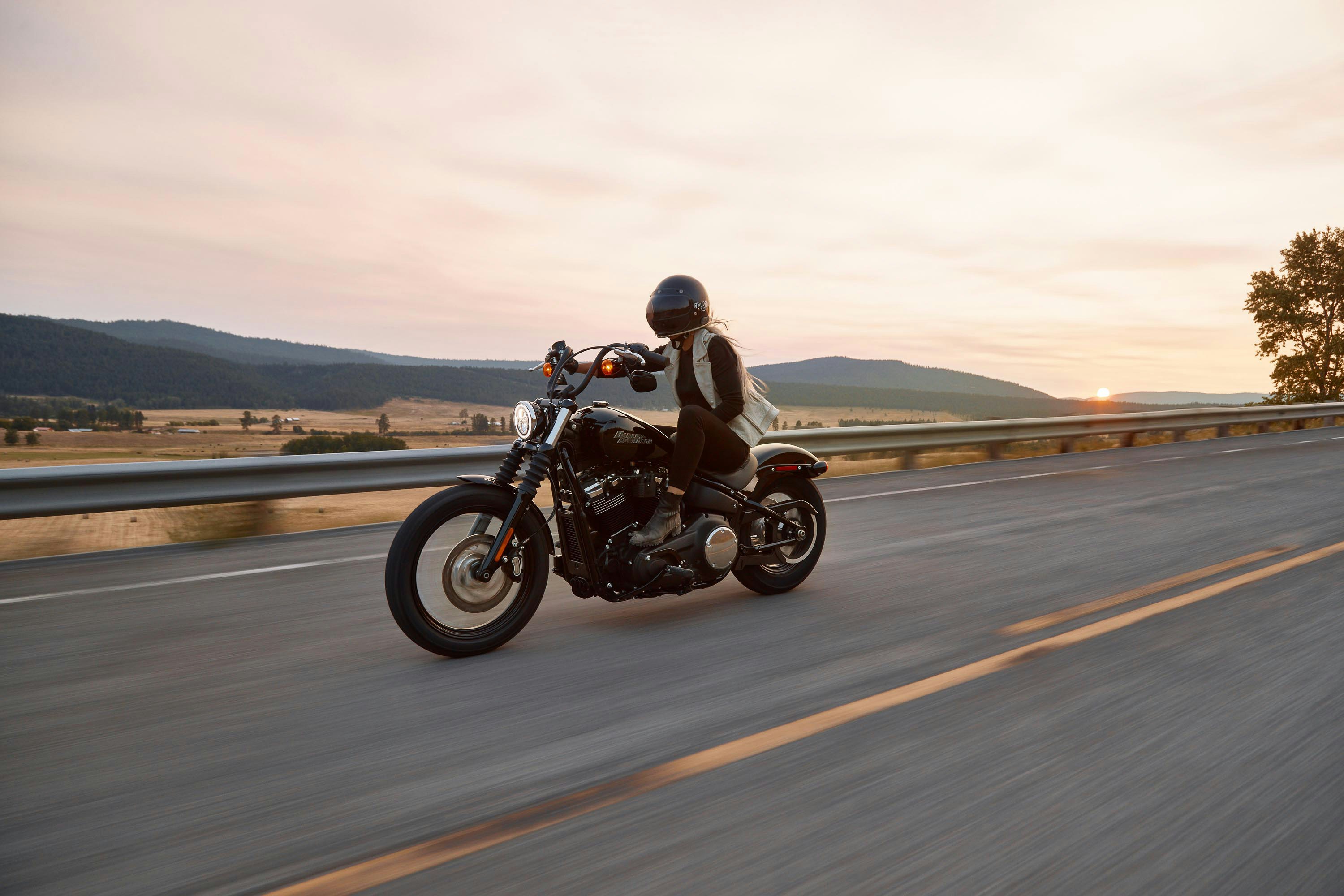 motorcycle on the road