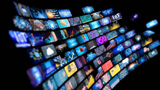 media-concept-multiple-television-screens
