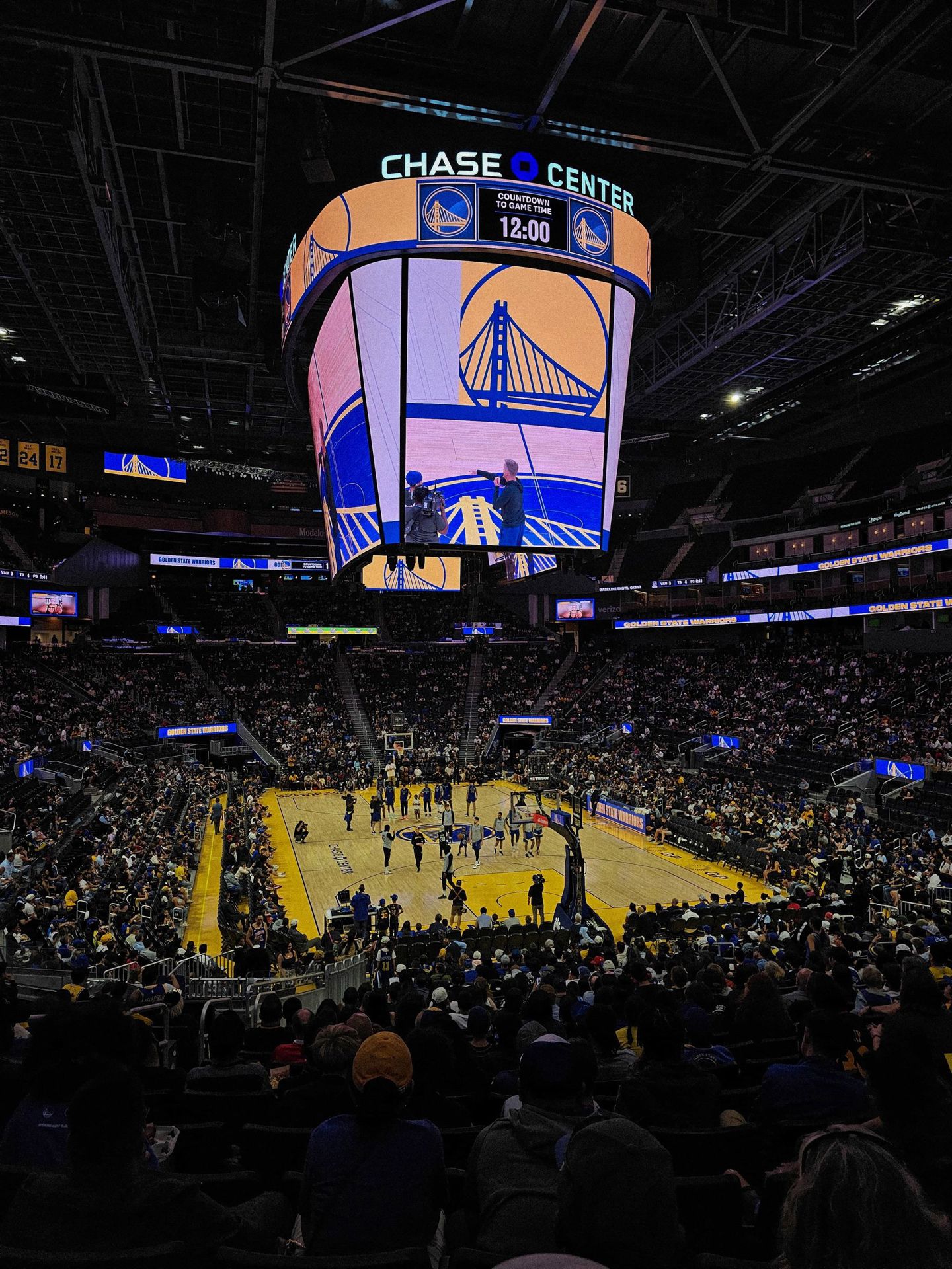 Basketball game at Chase Center in San Franci